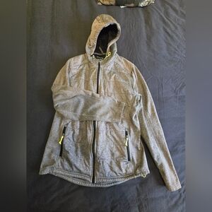 Women's Gray Hooded Ski Jacket